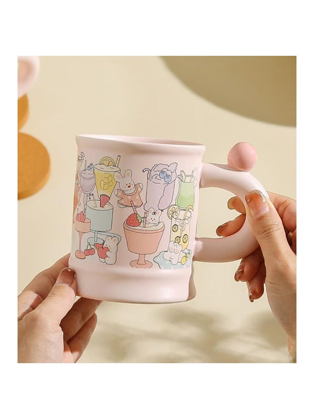 Karışık Tatlı Düşler Temalı Seramik Kupa-1