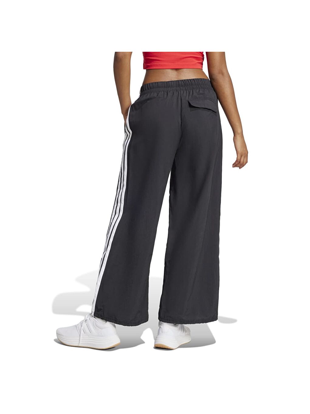 3-Stripes Woven Kadın Siyah Eşofman Altı-4