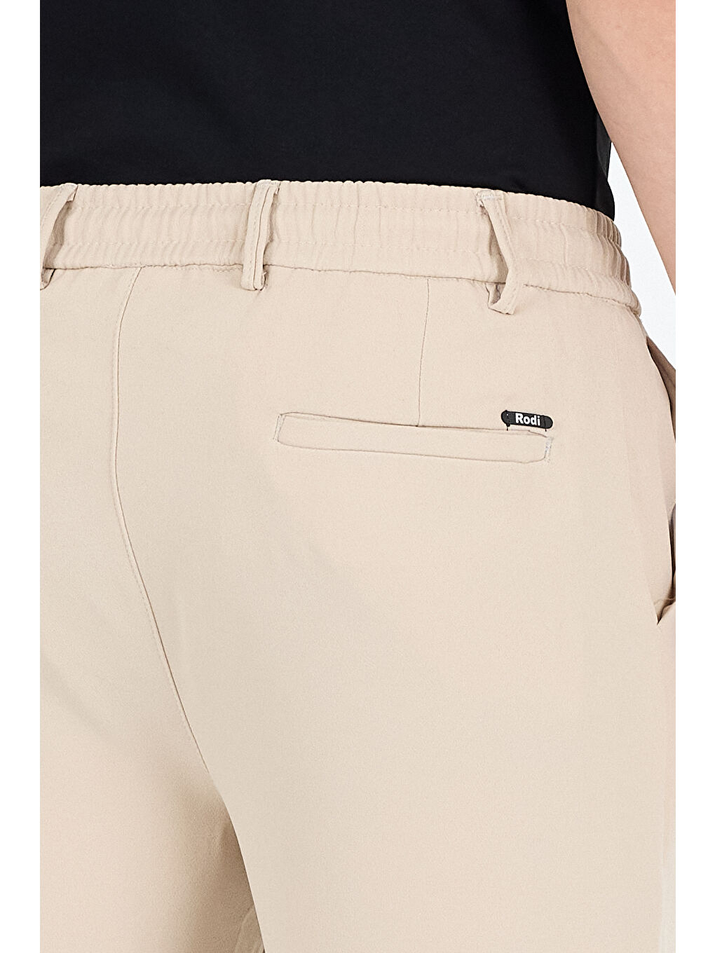 Bej Erkek Duble Kumaş Düz Paça Rahat Kalıp, Cepli, Günlük ve Spor Eşofman Altı Jogger Pantolon-3667-4