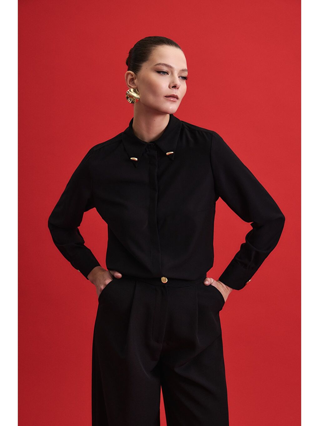 Lucy Gömlek - Siyah