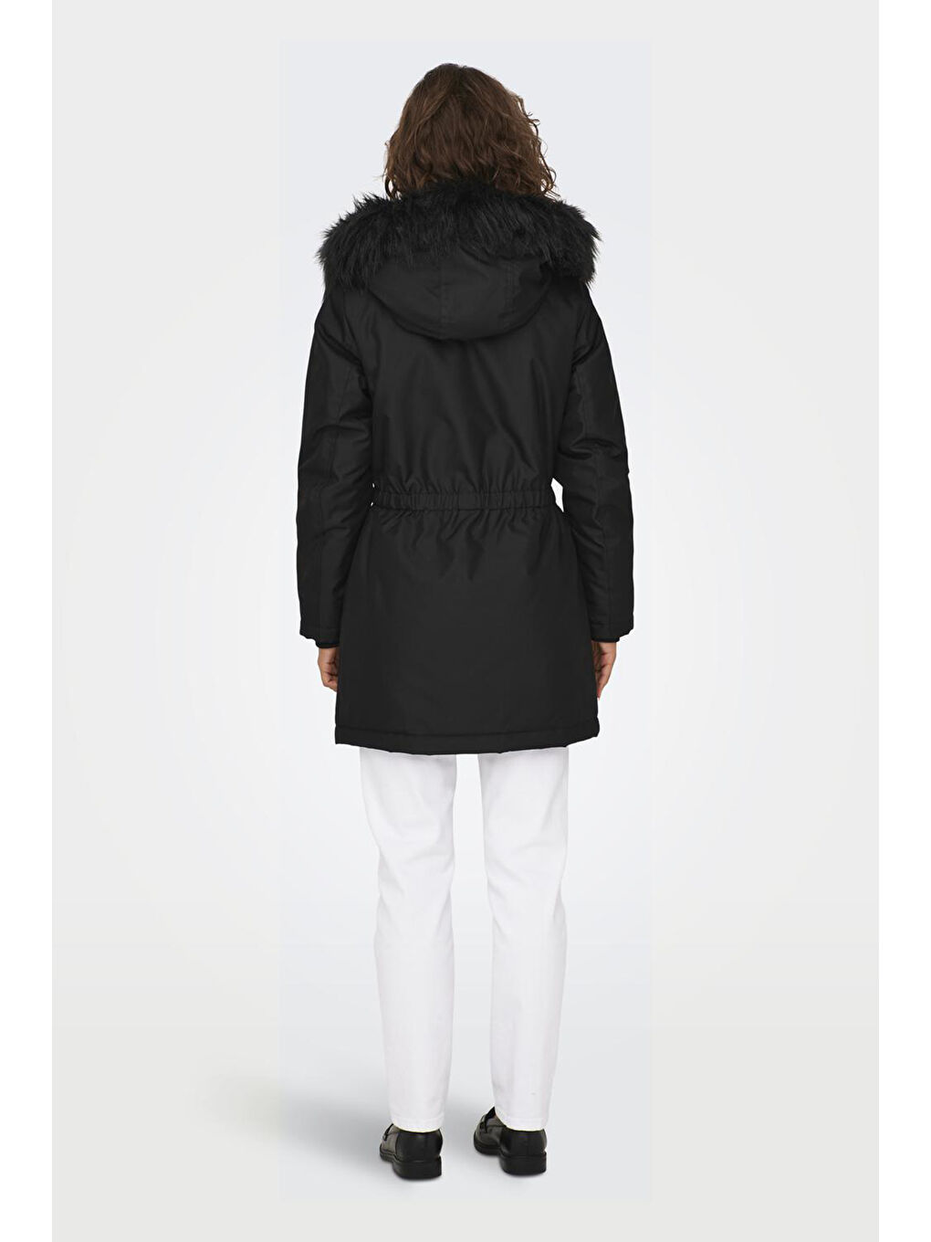 Only Siyah Onliris Regular Fit Çıkarılabilir Kapüşonlu Kadın Parka 15304625 - 4