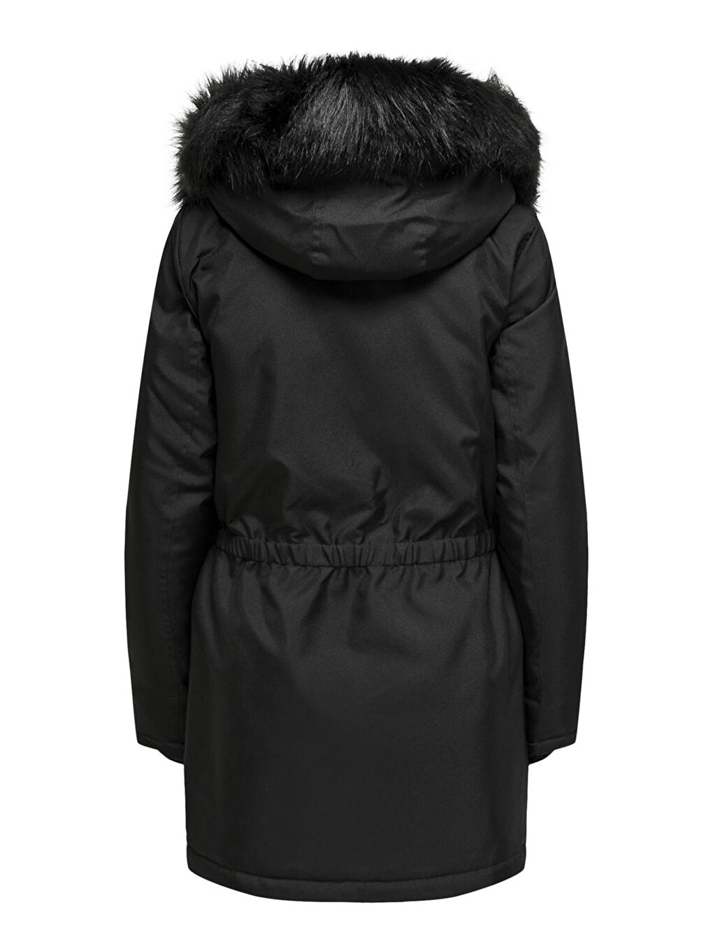Only Siyah Onliris Regular Fit Çıkarılabilir Kapüşonlu Kadın Parka 15304625 - 6