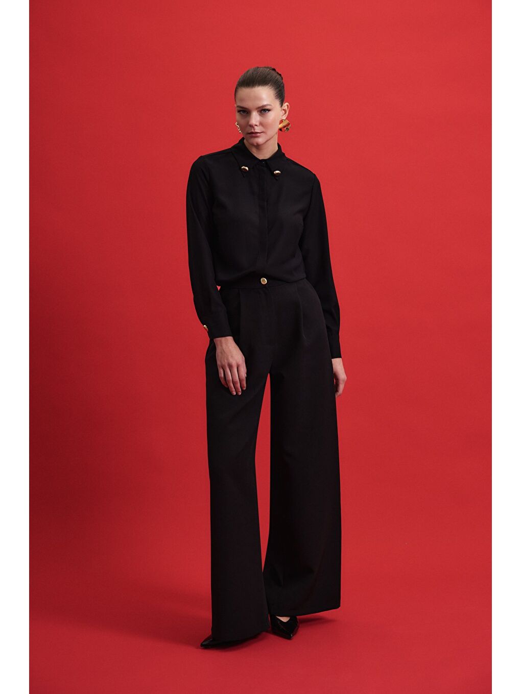 Lucy Gömlek - Siyah-2