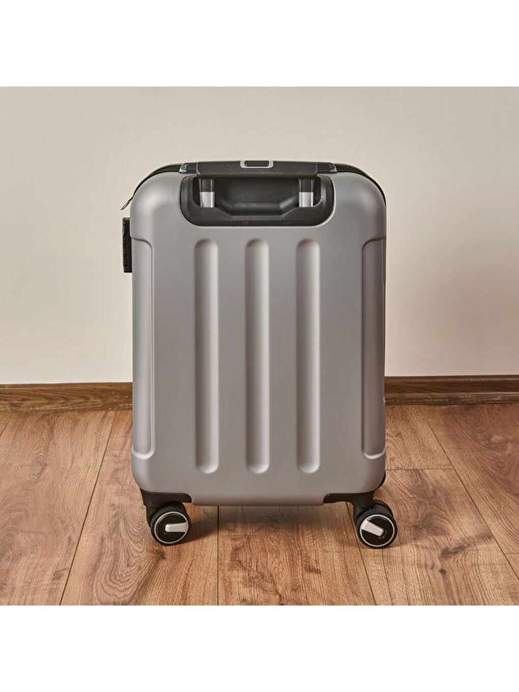 Gri Canal Air Kabin Boy ABS Valiz - Gümüş - 57x37x23 cm-2