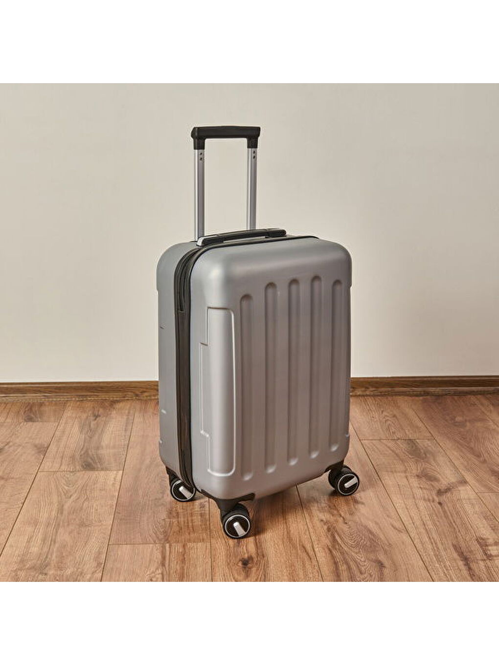 Gri Canal Air Kabin Boy ABS Valiz - Gümüş - 57x37x23 cm-4