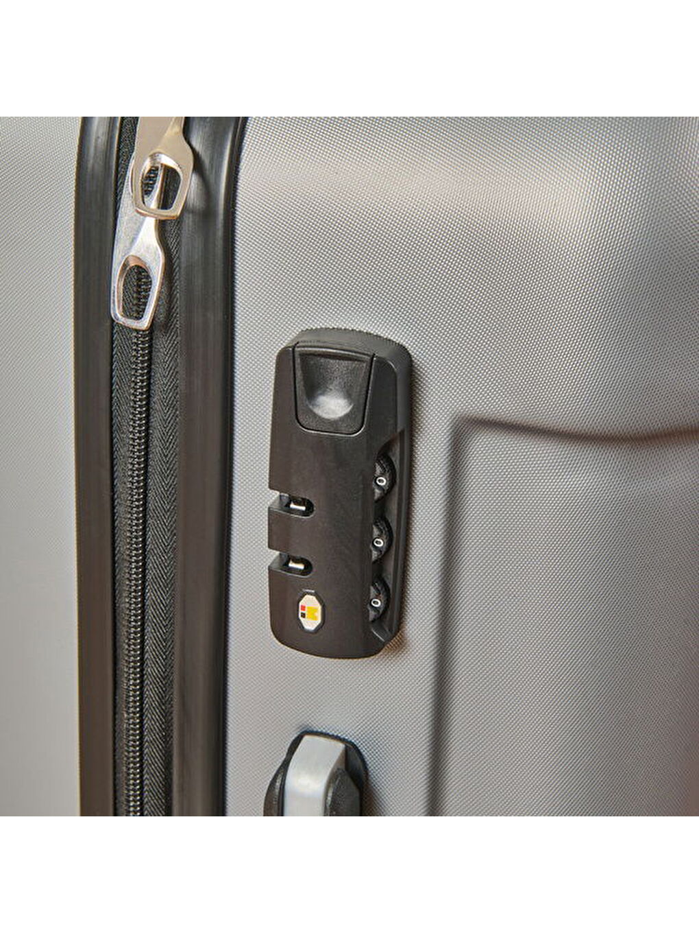 Gri Canal Air Kabin Boy ABS Valiz - Gümüş - 57x37x23 cm-5