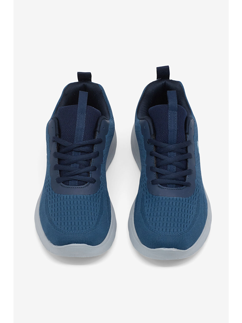 Erkek Lacivert Rahat Kalıp Nefes Alabilen Bağcıklı Spor Ayakkabı