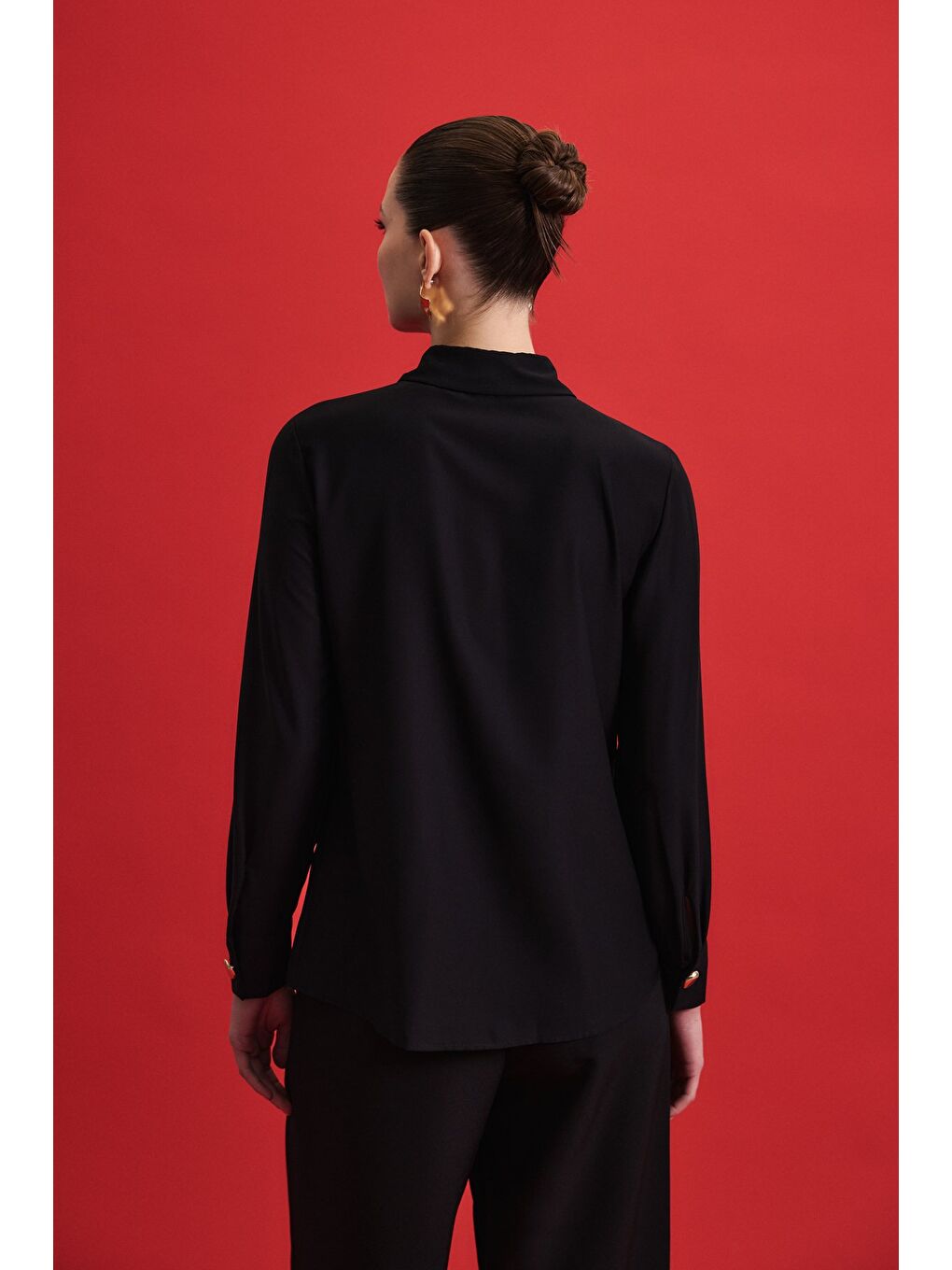 Lucy Gömlek - Siyah-5