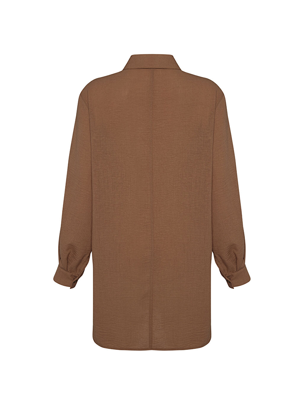 Kahverengi Basic Bluz-2