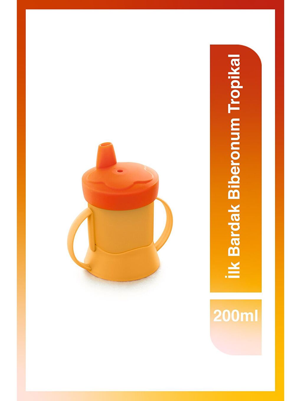 Tupperware Turuncu İlk Bardak Biberonum Tropikal 200ml