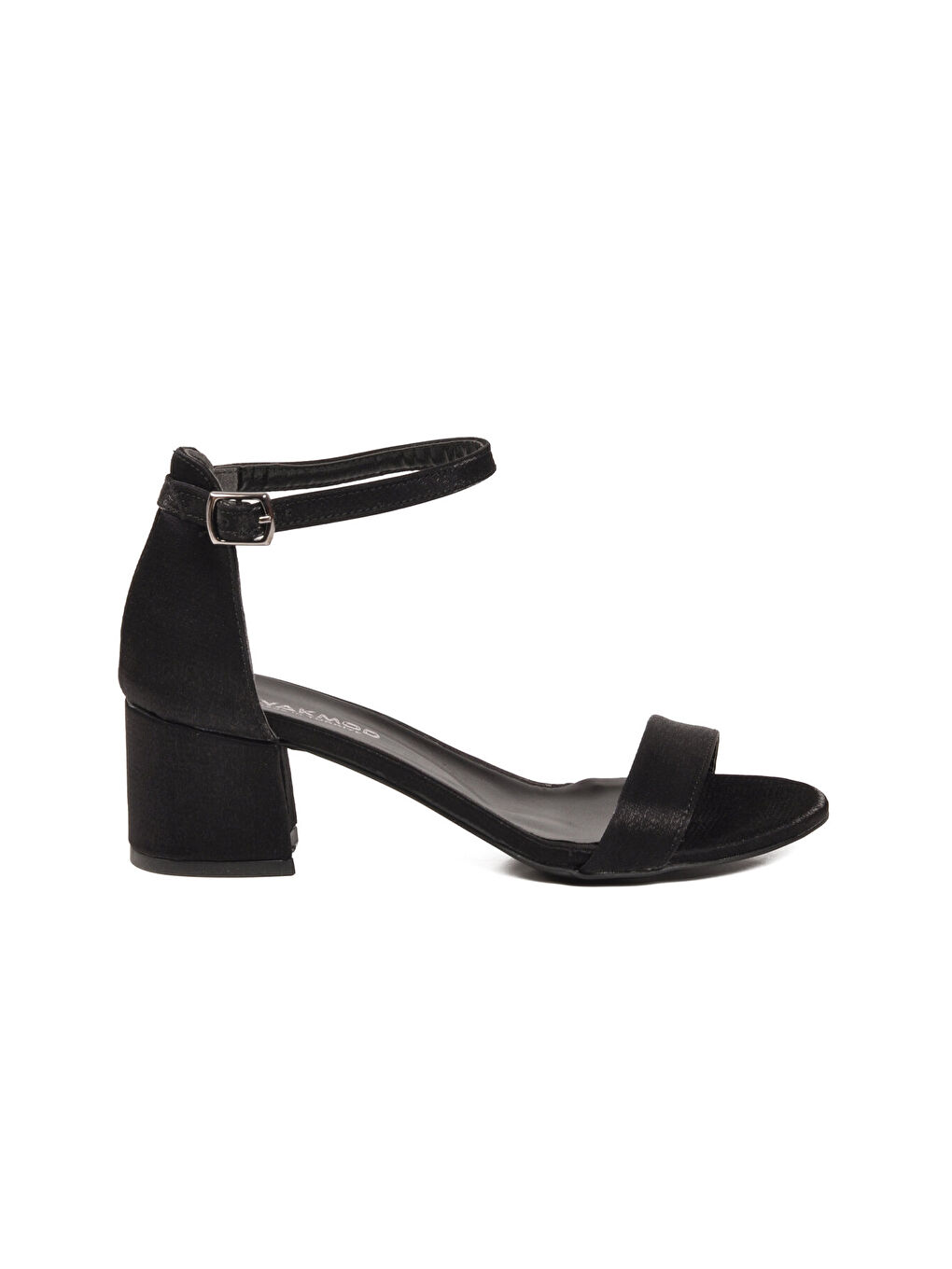 Siyah Saten Kadın Topuklu Abiye Ayakkabı 325157 Z