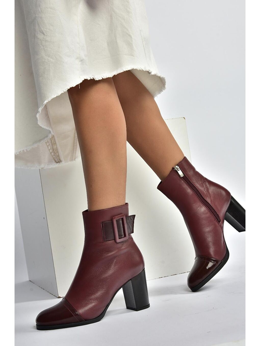 Bordo Kadın Bot V468210503-2