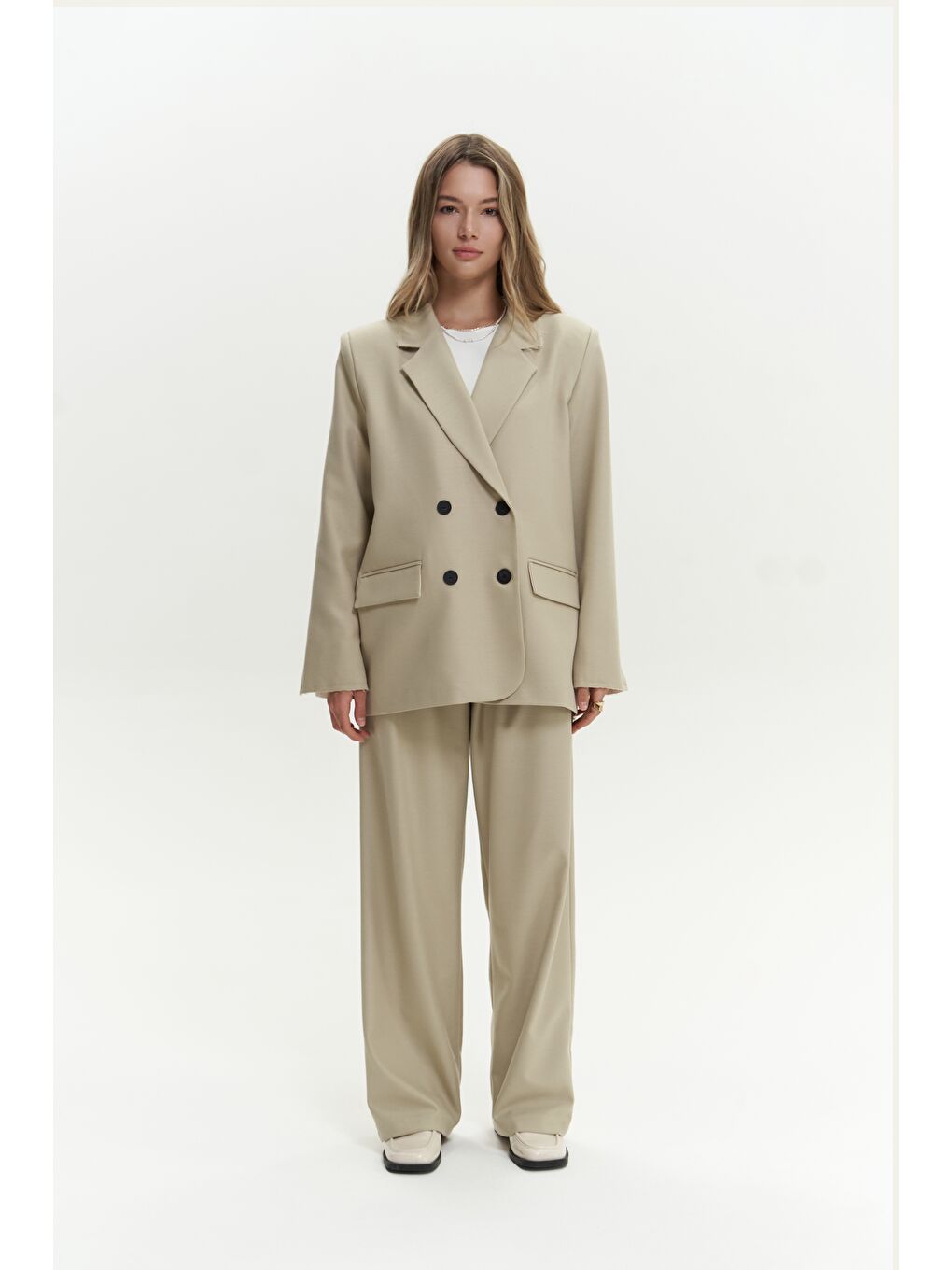 Yeşil Letizia Olive Green Blazer-1