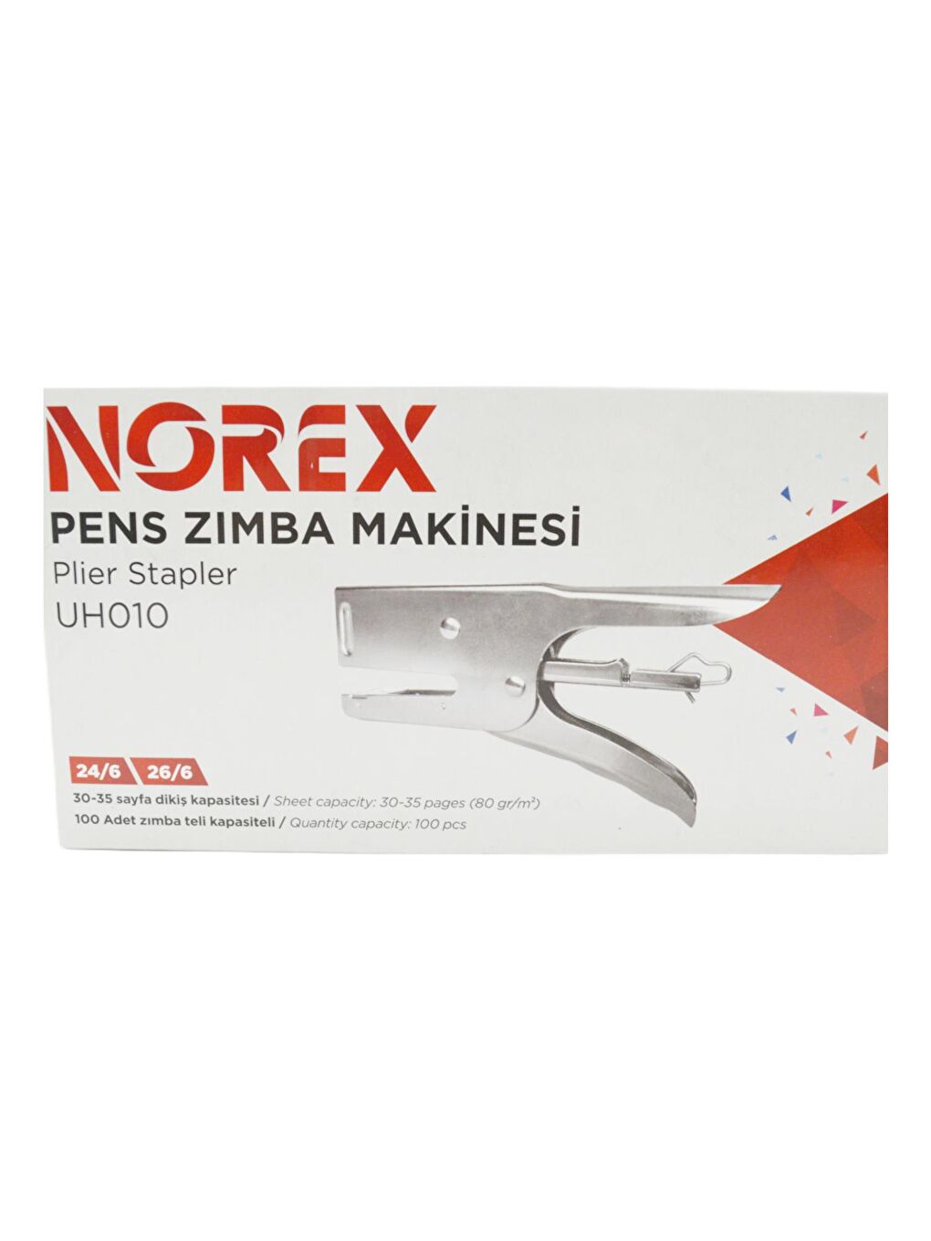 Metal Pens Tipi Zımba Makinesi 24/6-26/6 30-35 Sayfa Kapasiteli UH010-1