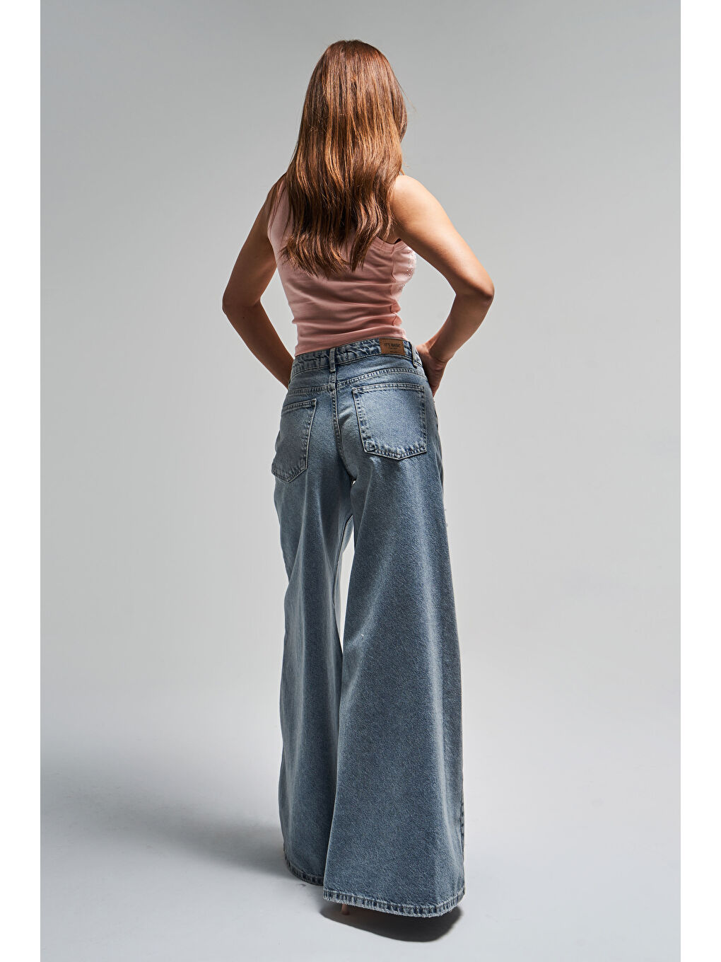 Mavi Kadın T.Kot Rengi 10s5-32 Elephant Leg Bol Kesim %100 Pamuk Yırtık Detaylı Denim Jean-2