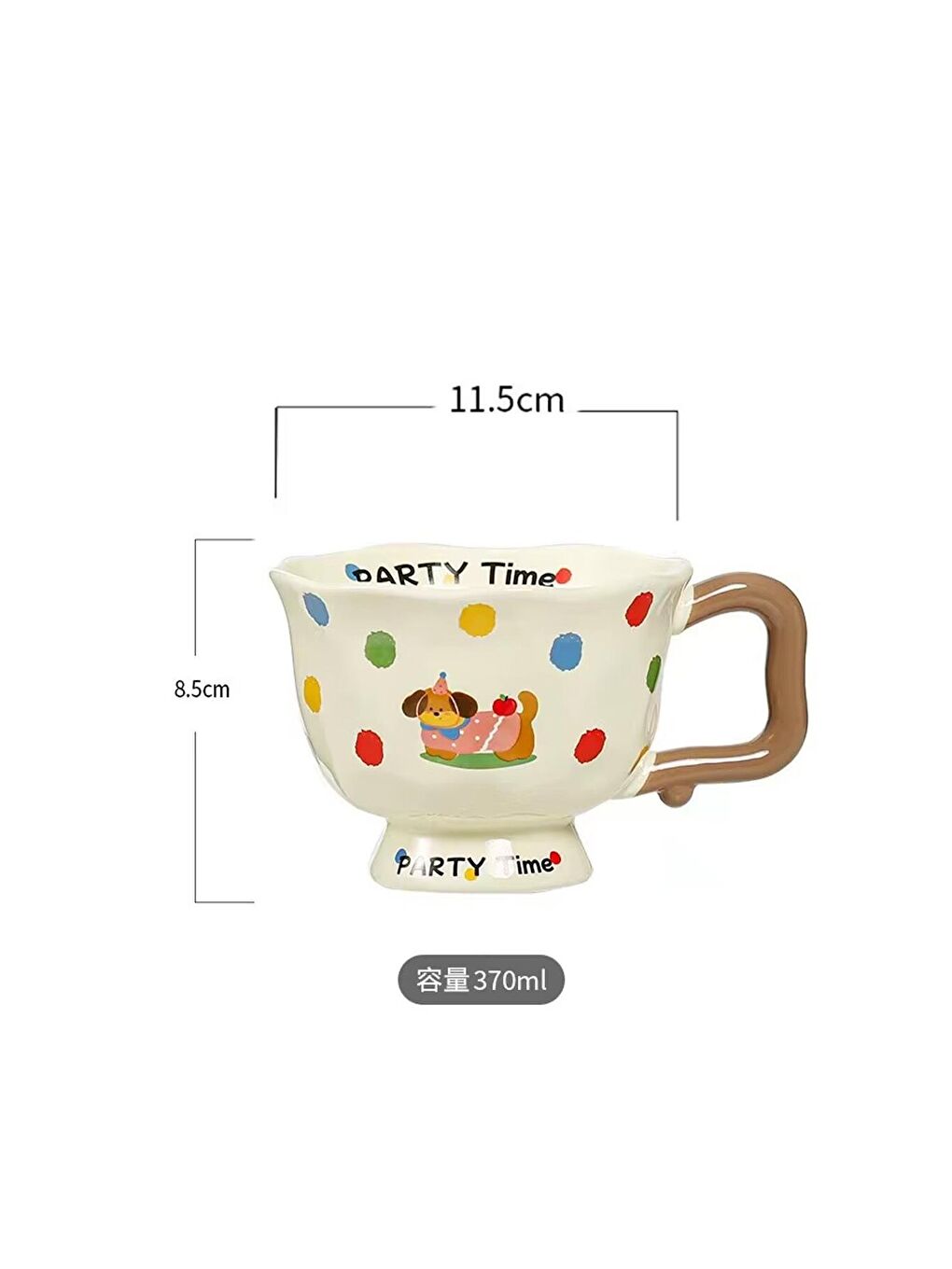 Karışık Parti Zamanı Temalı Seramik Kupa-1