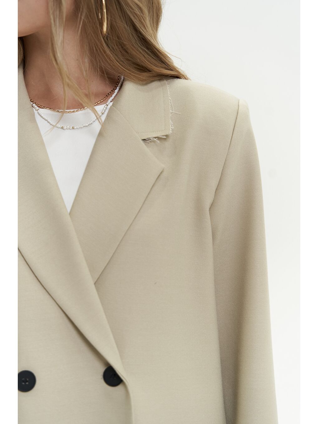 Yeşil Letizia Olive Green Blazer-5