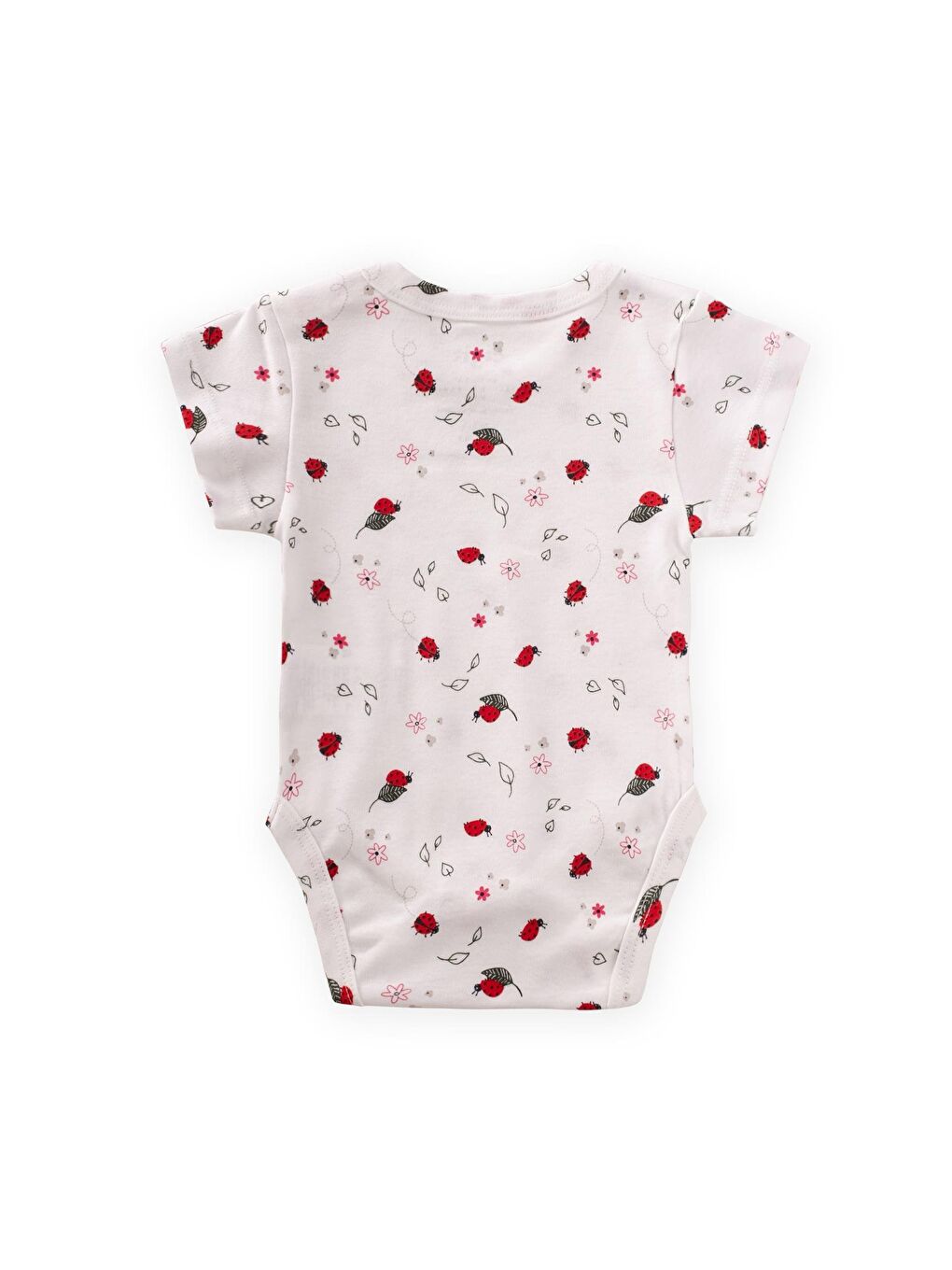 Ekru Zıbın 0-3 Yaş Uğur Böceği Desen-1