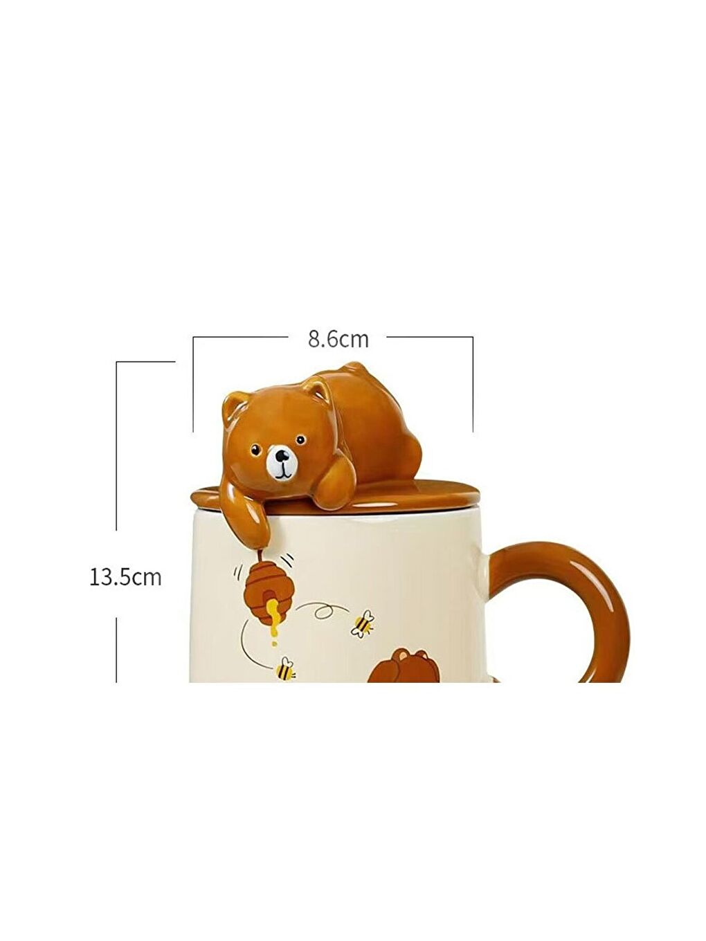 Karışık Sevimli Ayı Temalı Seramik Kupa-1