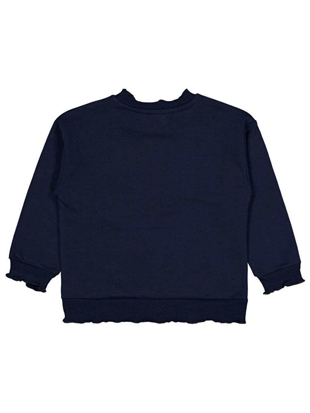 Lacivert Girls Best Vibes Nakışlı 2-5 Yaş Sweatshirt-1