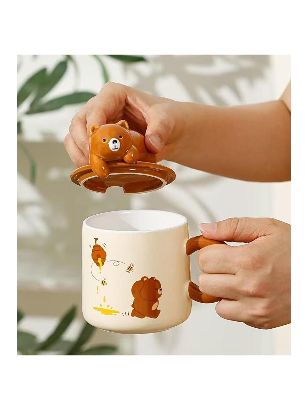 Karışık Sevimli Ayı Temalı Seramik Kupa-3