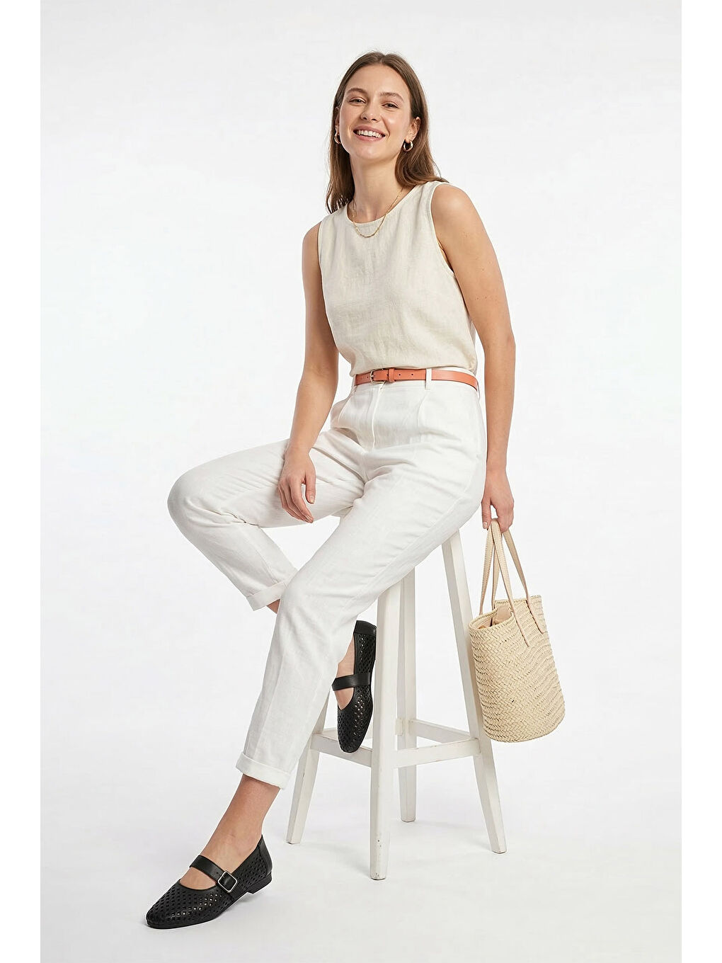 Siyah Kadın SİYAH Baskılı Mary Jane Hakiki Deri Babet-2