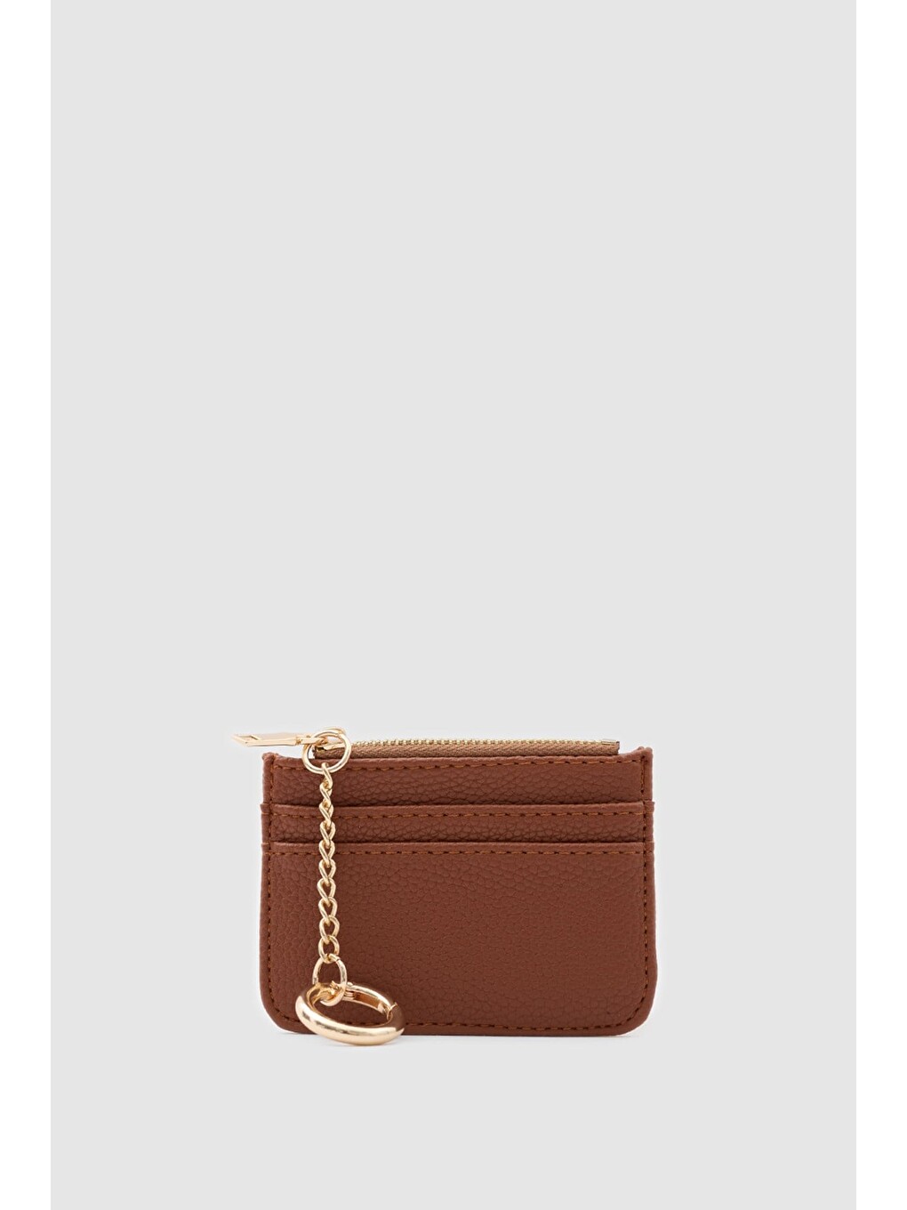 Yeşil Nook Fermuarlı Charm Kartlık Taba