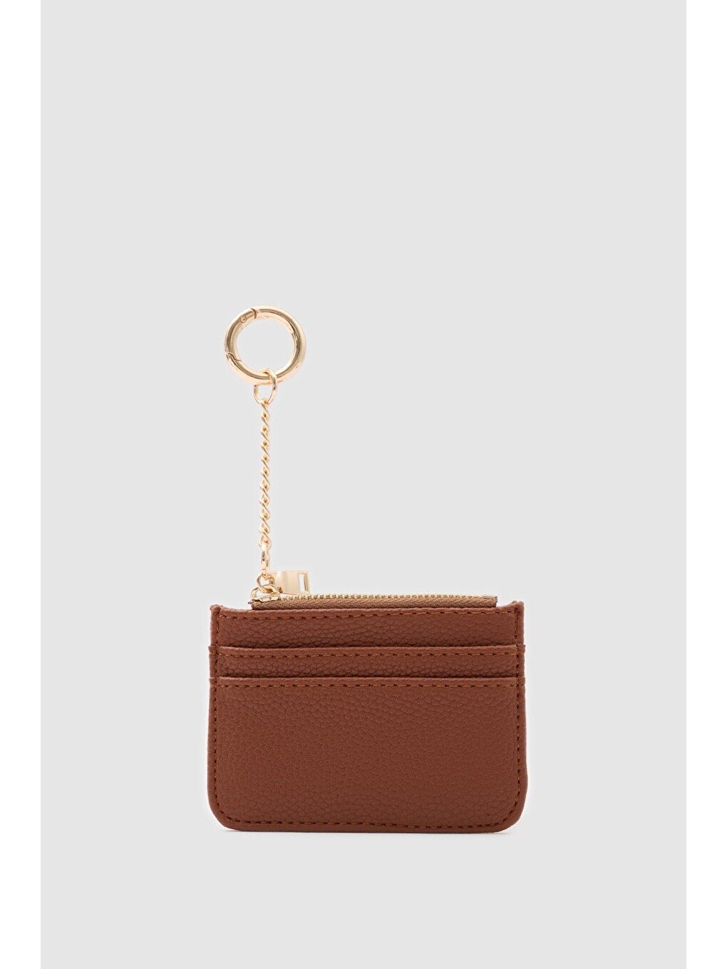 Yeşil Nook Fermuarlı Charm Kartlık Taba-3