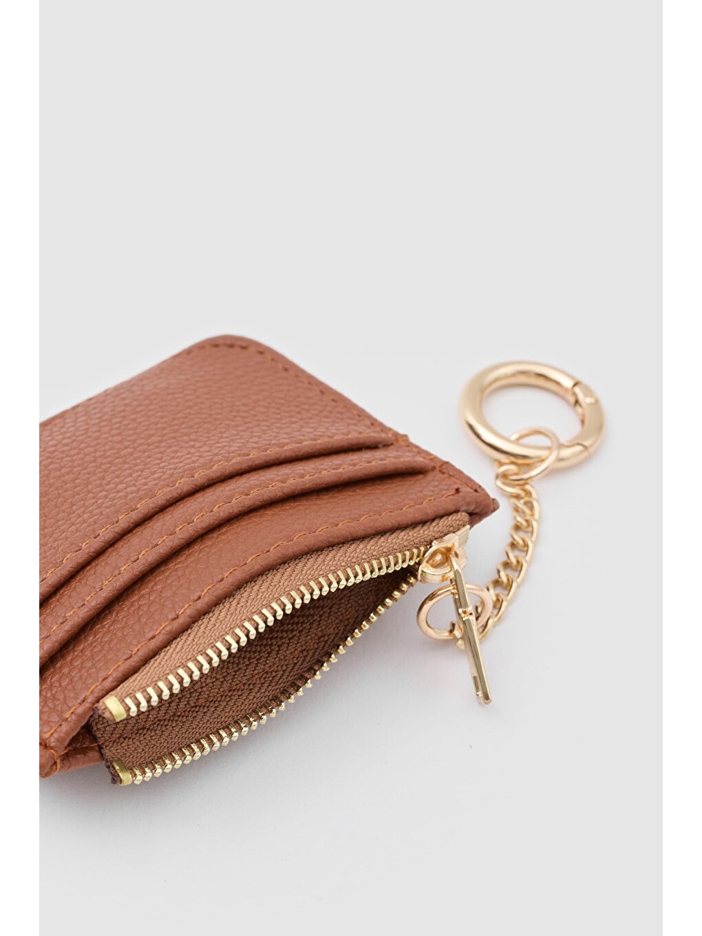 Yeşil Nook Fermuarlı Charm Kartlık Taba-5