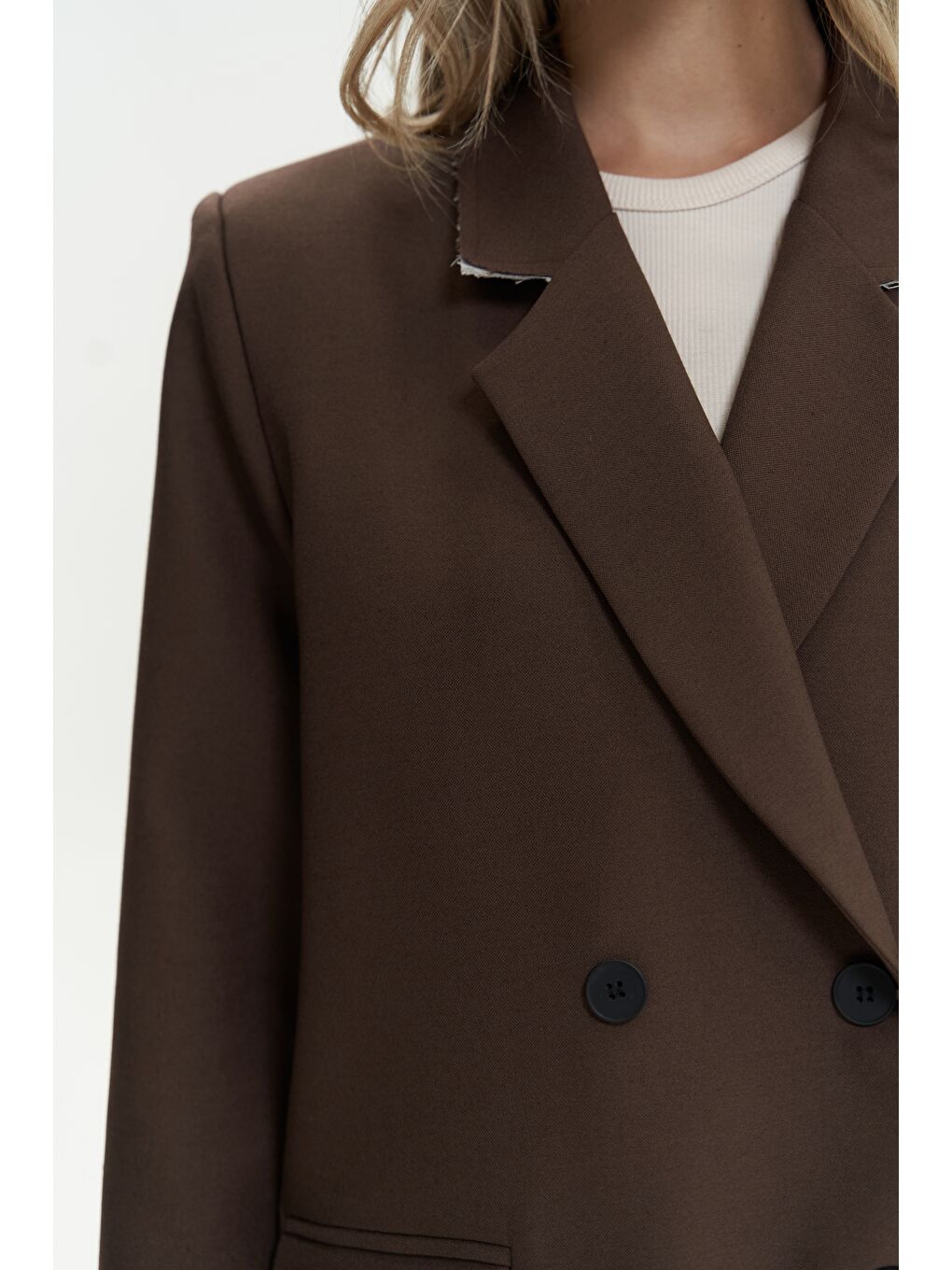 Kahverengi Letizia Kahve Blazer-5