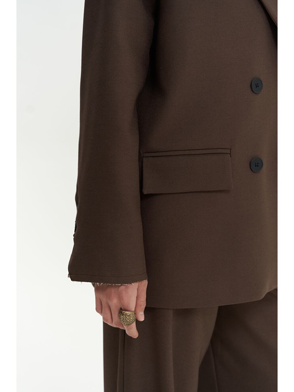 Kahverengi Letizia Kahve Blazer-6