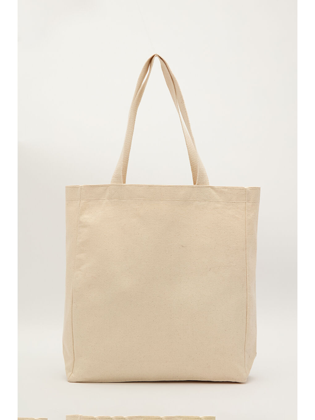 Kahverengi Baskılı Körüklü Bez Çanta Tokyo-4