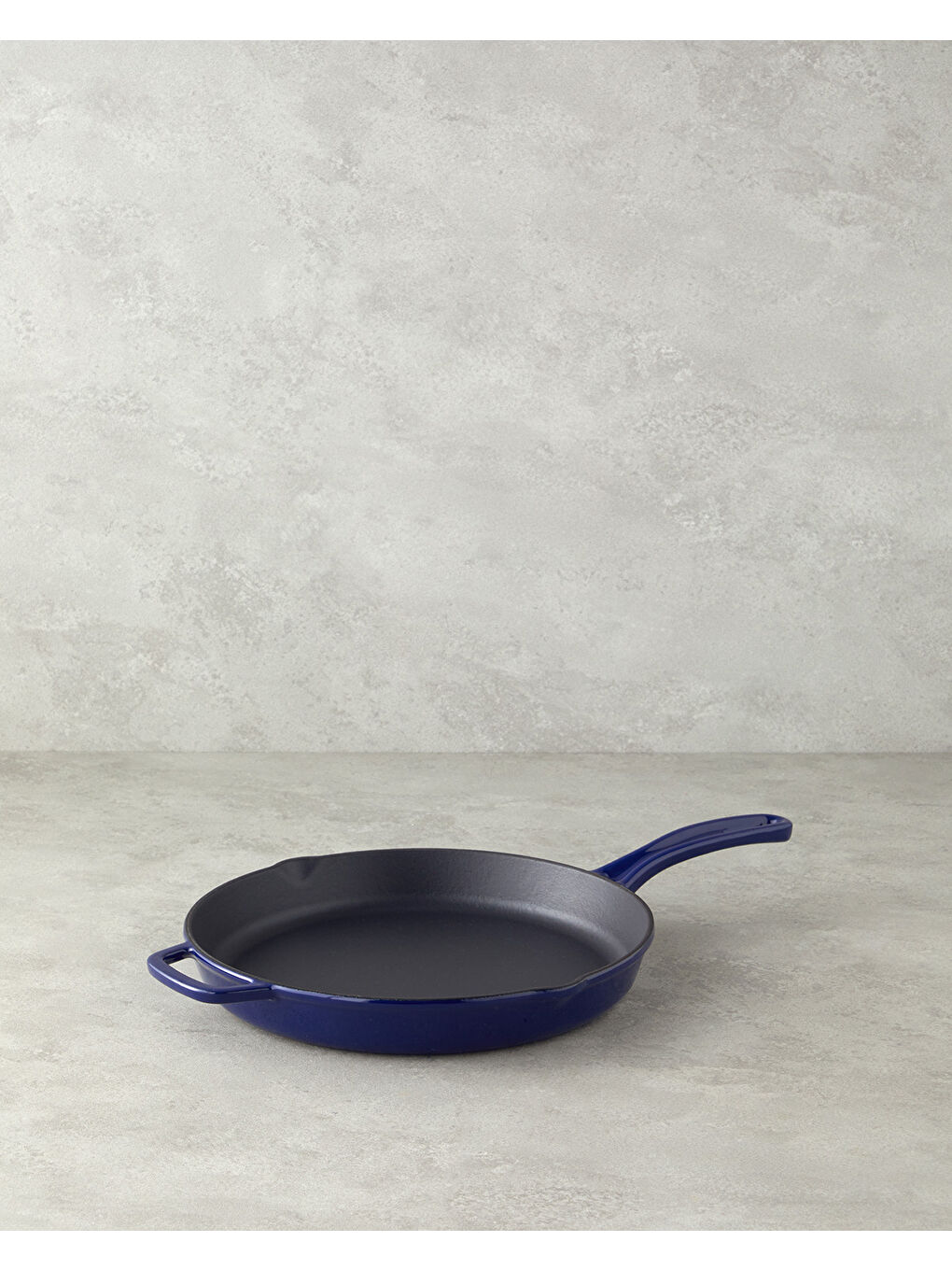 Demir Döküm Yuvarlak Tava 28 cm Mavi