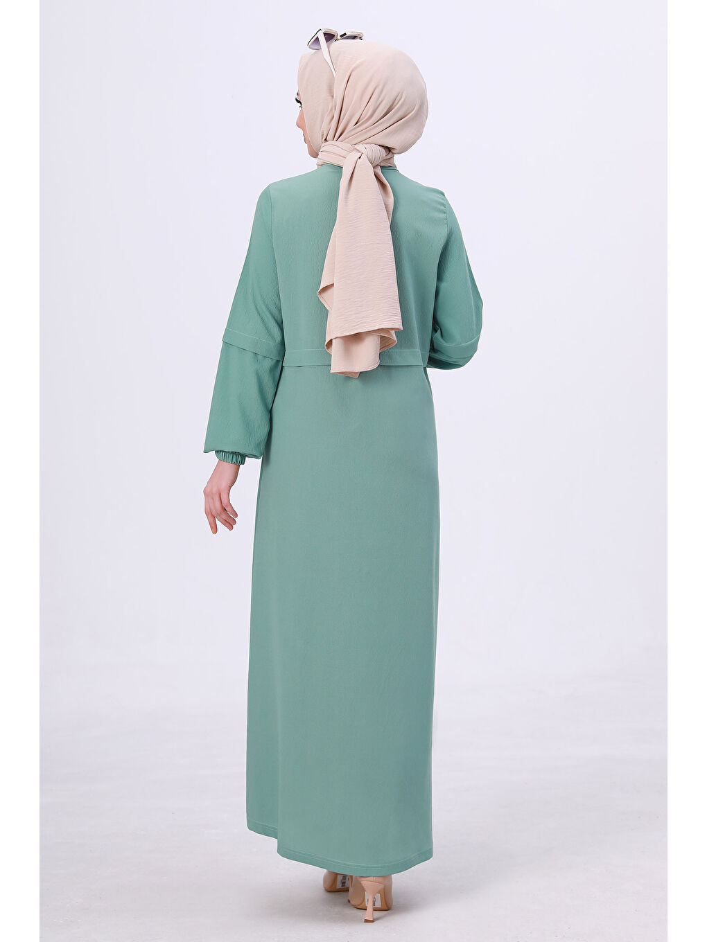 Yeşil Fermuarlı Kap Mint - 27072-2