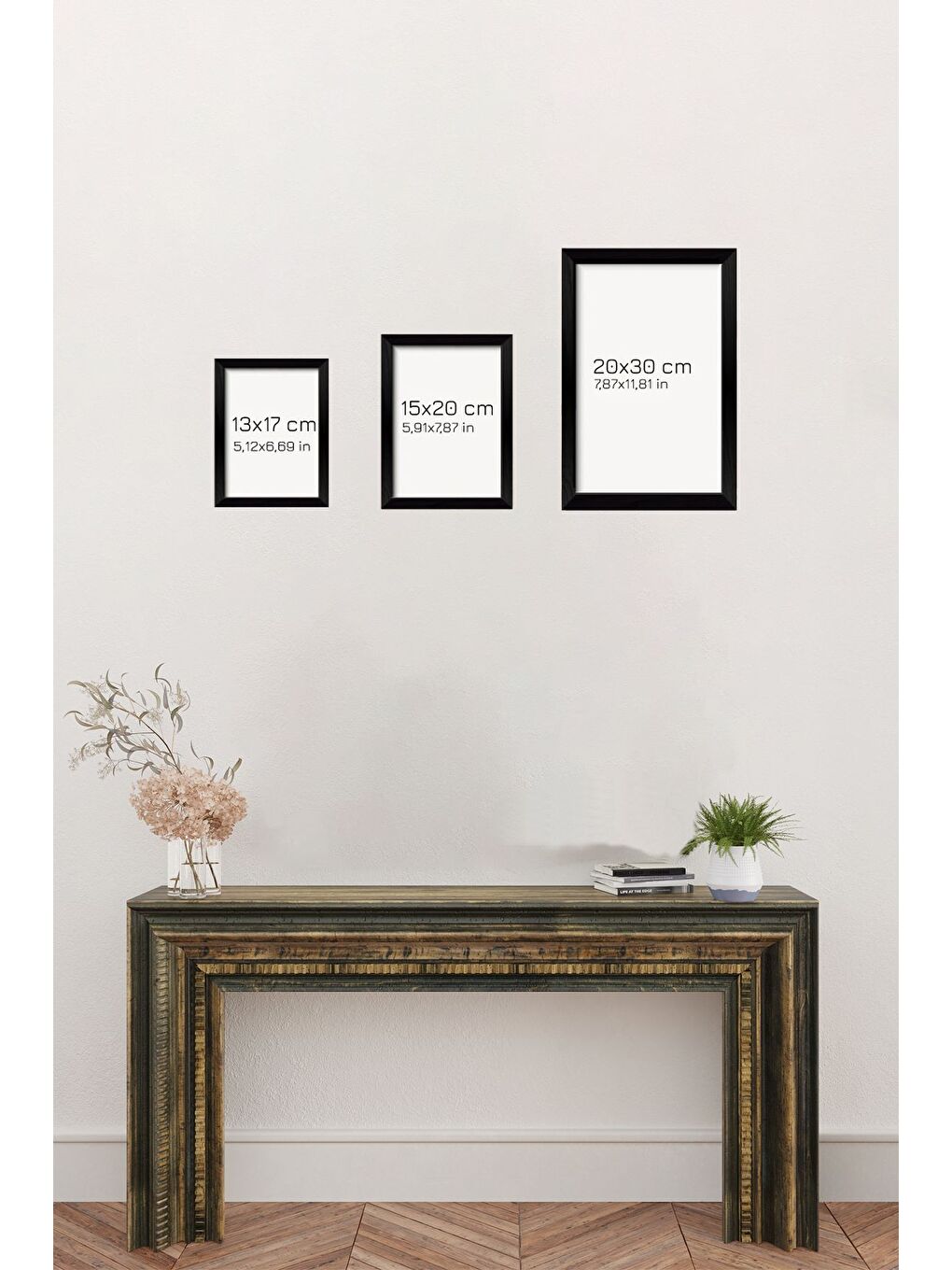 Beyaz 4 Parça Çerçeve Görünümlü Mdf Tablo Seti 13x17 cm - ARTKFPL9-2