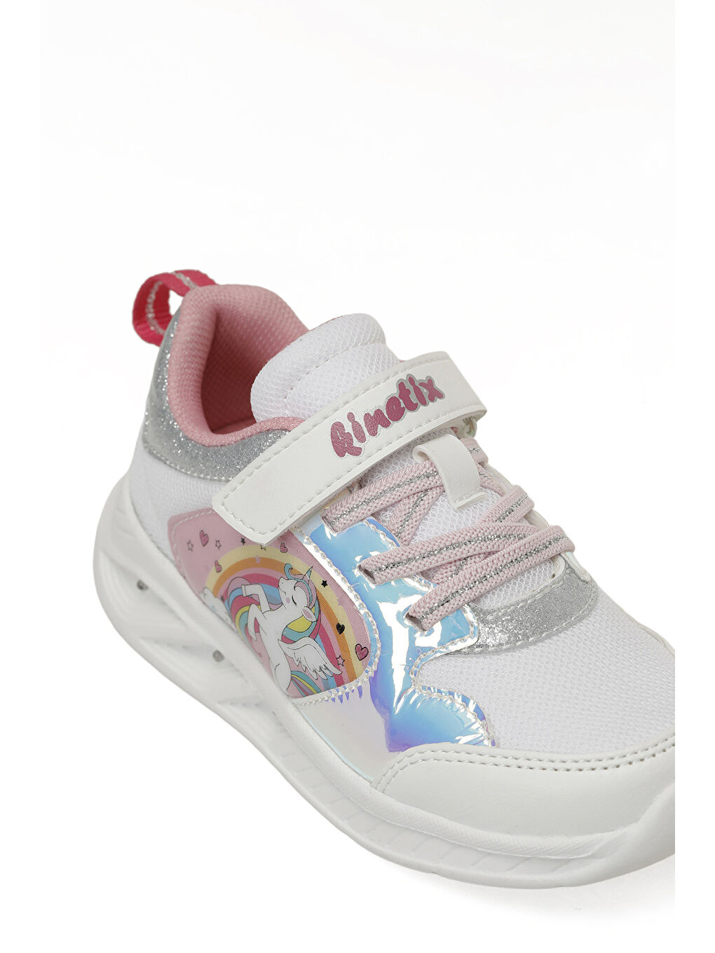 Yeşil MOSPOR P 6FX Beyaz Kız Çocuk Spor Ayakkabı-6