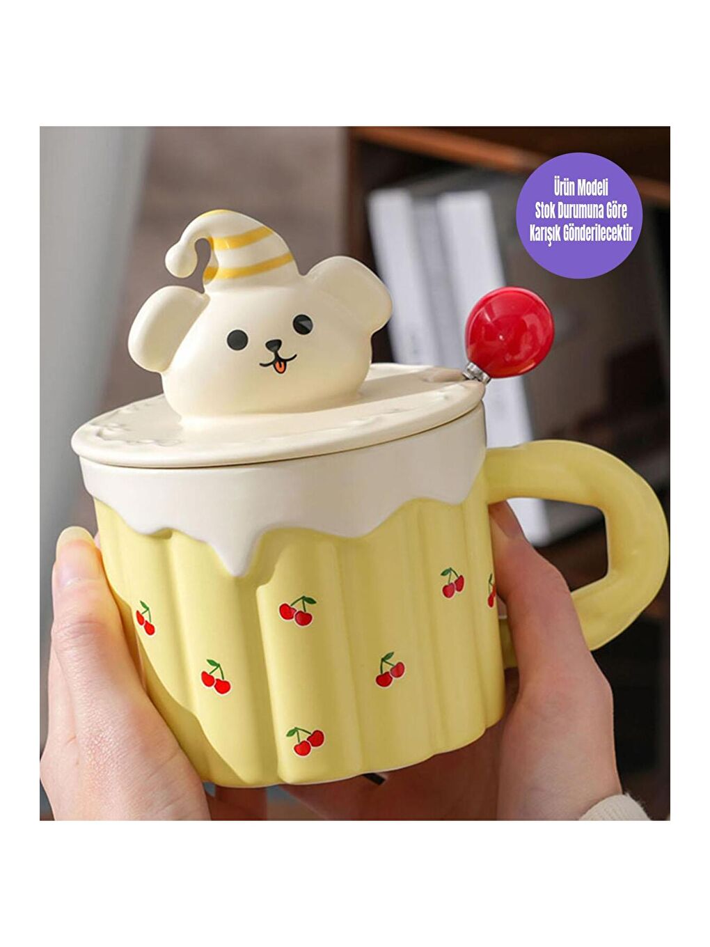 Karışık Tatlı Ayıcık Temalı Seramik Kupa-3