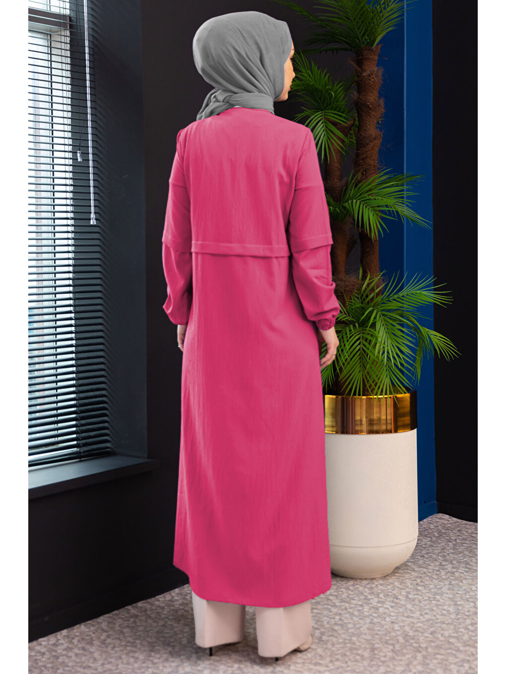 Fuşya Fermuarlı Kap Fusya - 27072-3