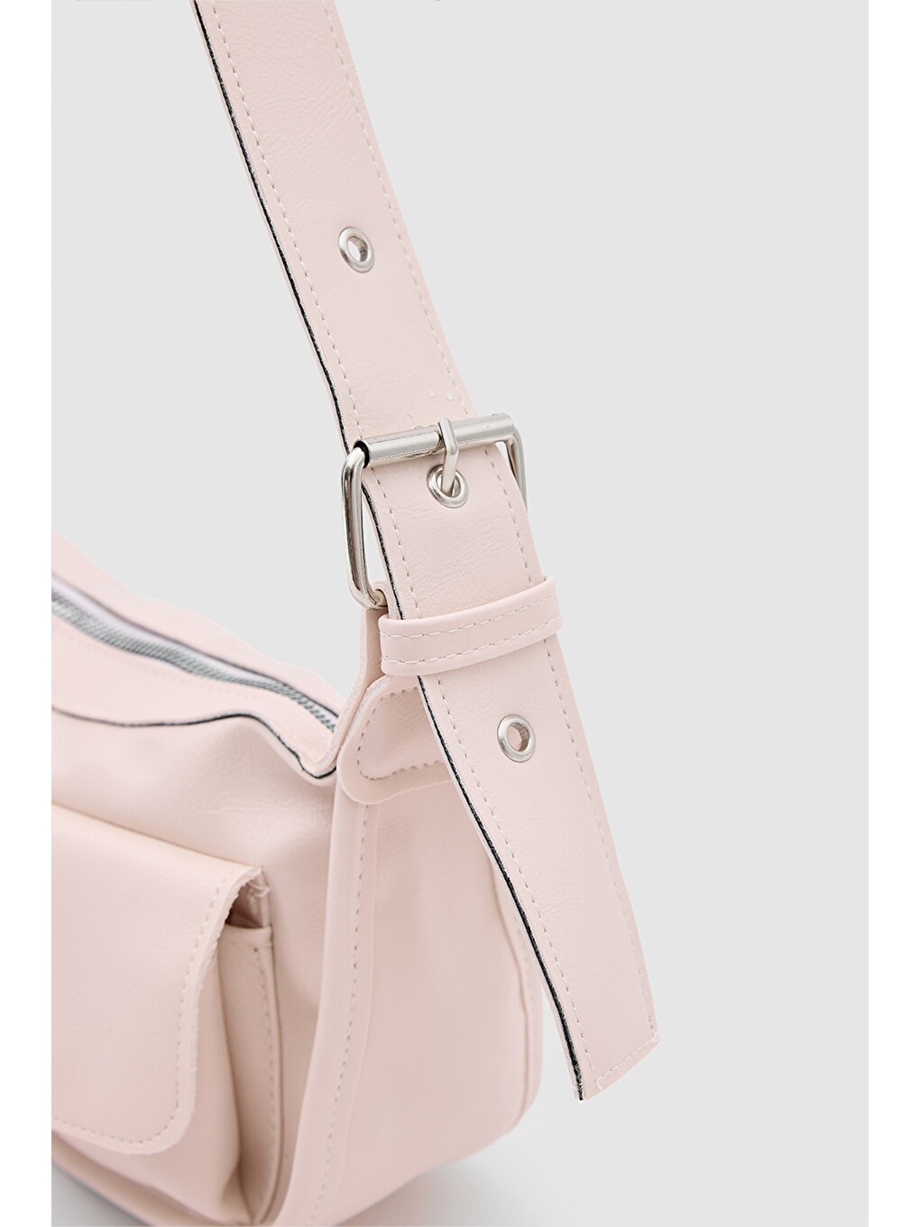 Diana Vintage Baget Çanta Pudra Pembe-3