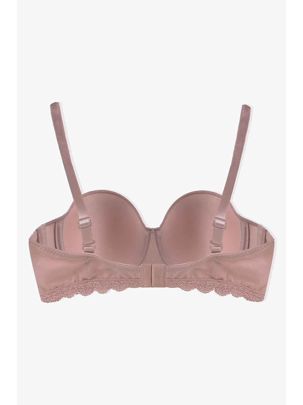 Kahverengi Kadın Dolgusuz Mikro Straplez Sütyen-1