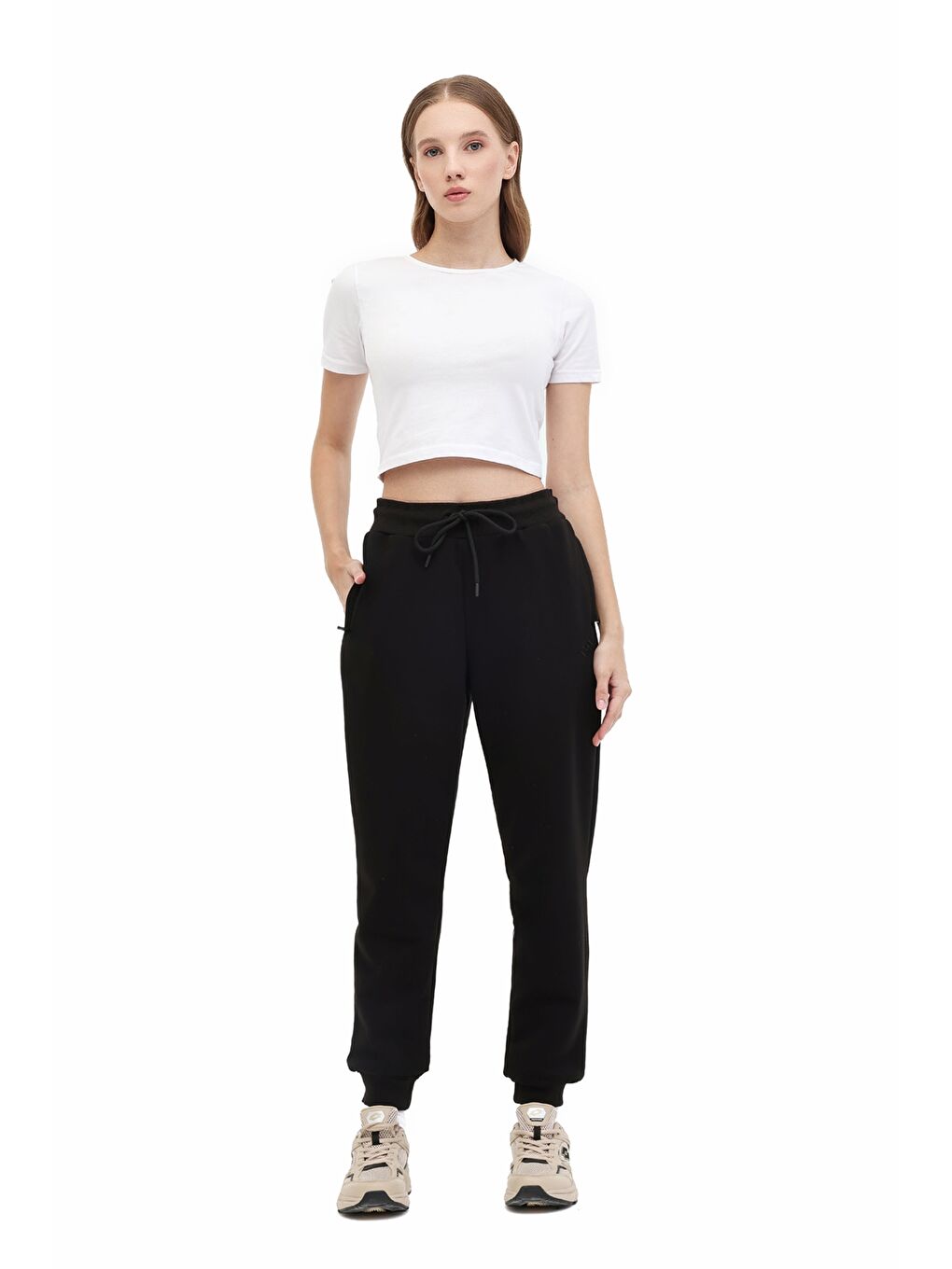 W-BSC JOGGER 5PR Siyah Kadın Eşofman Altı-2