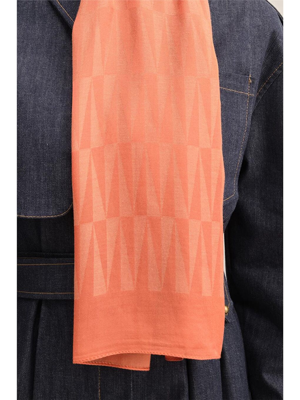 Turuncu Trend Lyon Şal 3 247316-1