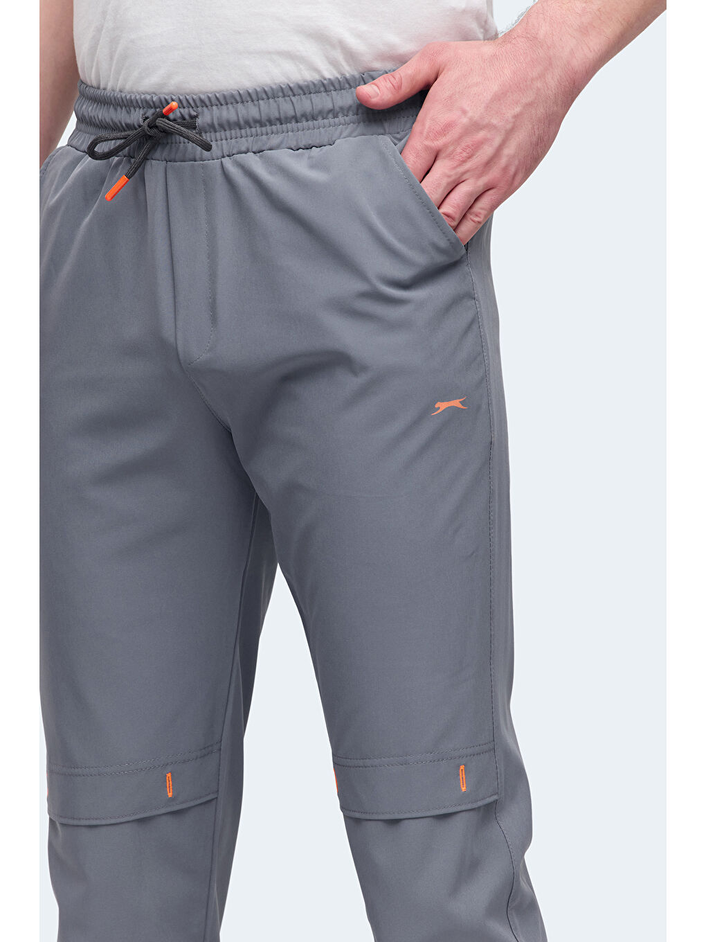 NADJA Erkek Cepli Dar Paça Koyu Gri Jogger Eşofman Altı-4