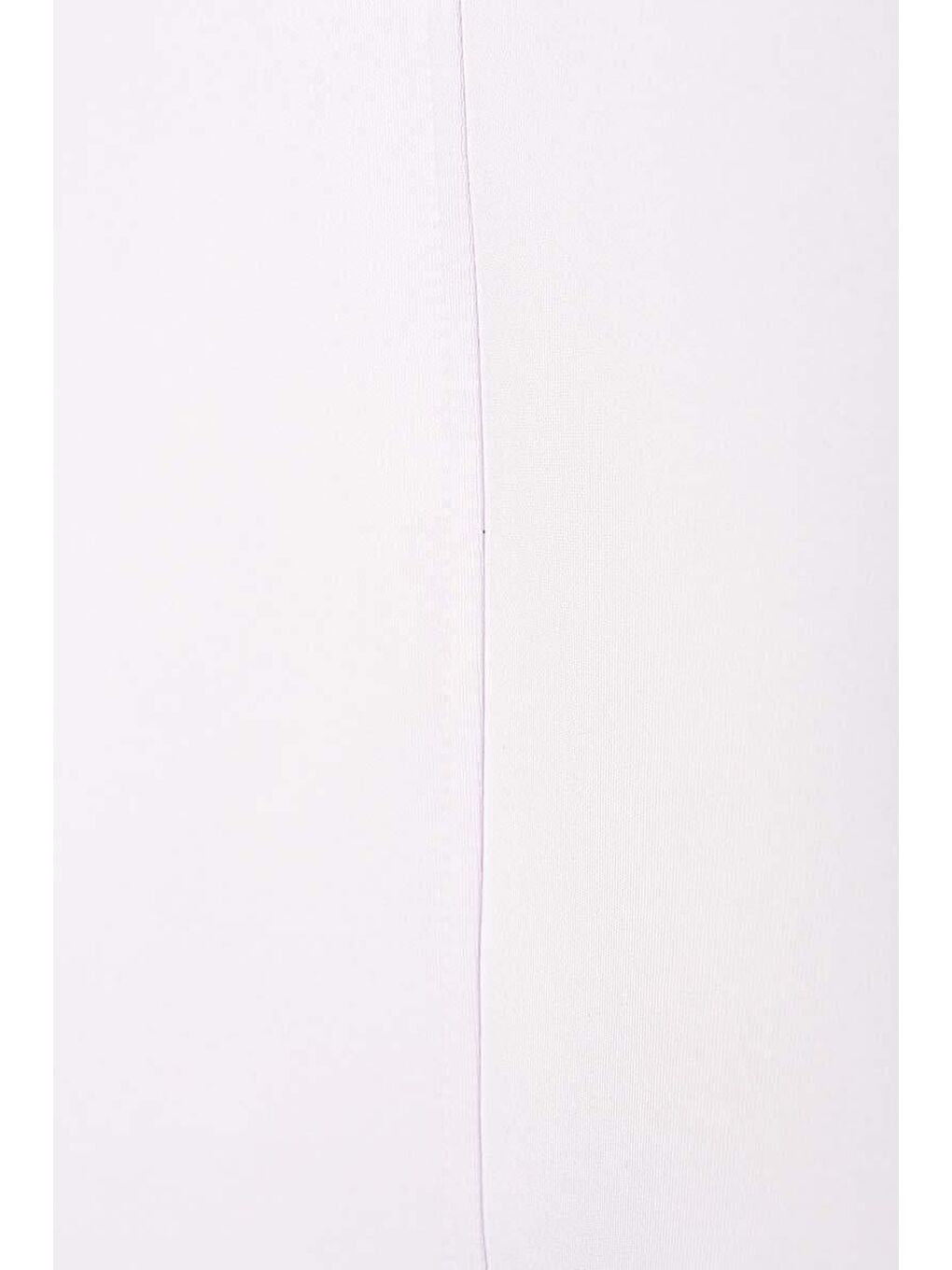 Beyaz-Kolları Deri Garnili Scuba Tunik-6