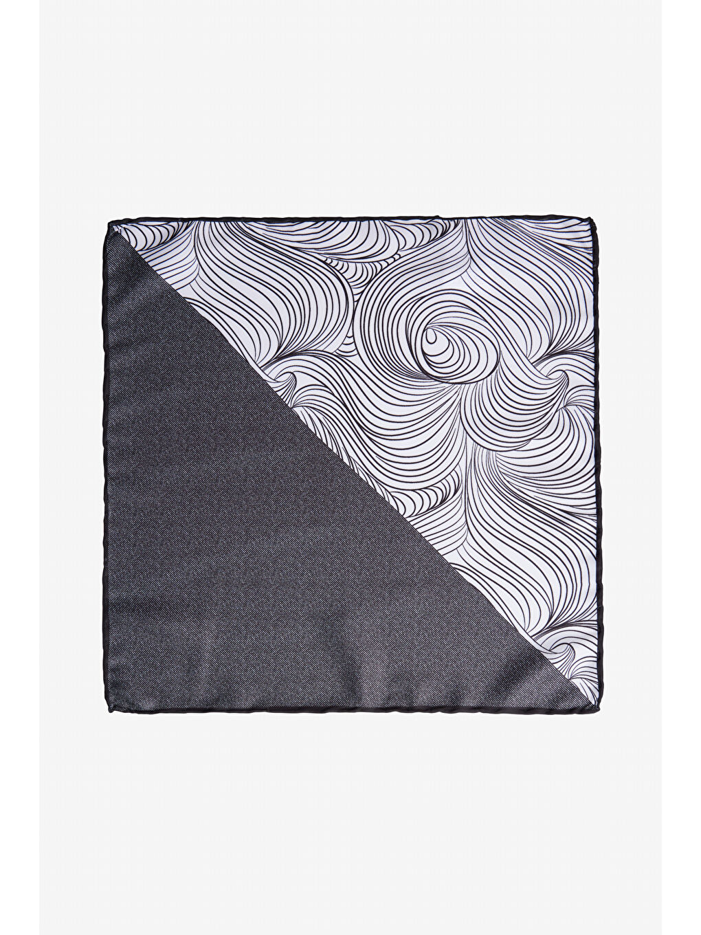 Erkek Siyah-Beyaz Mendil-2