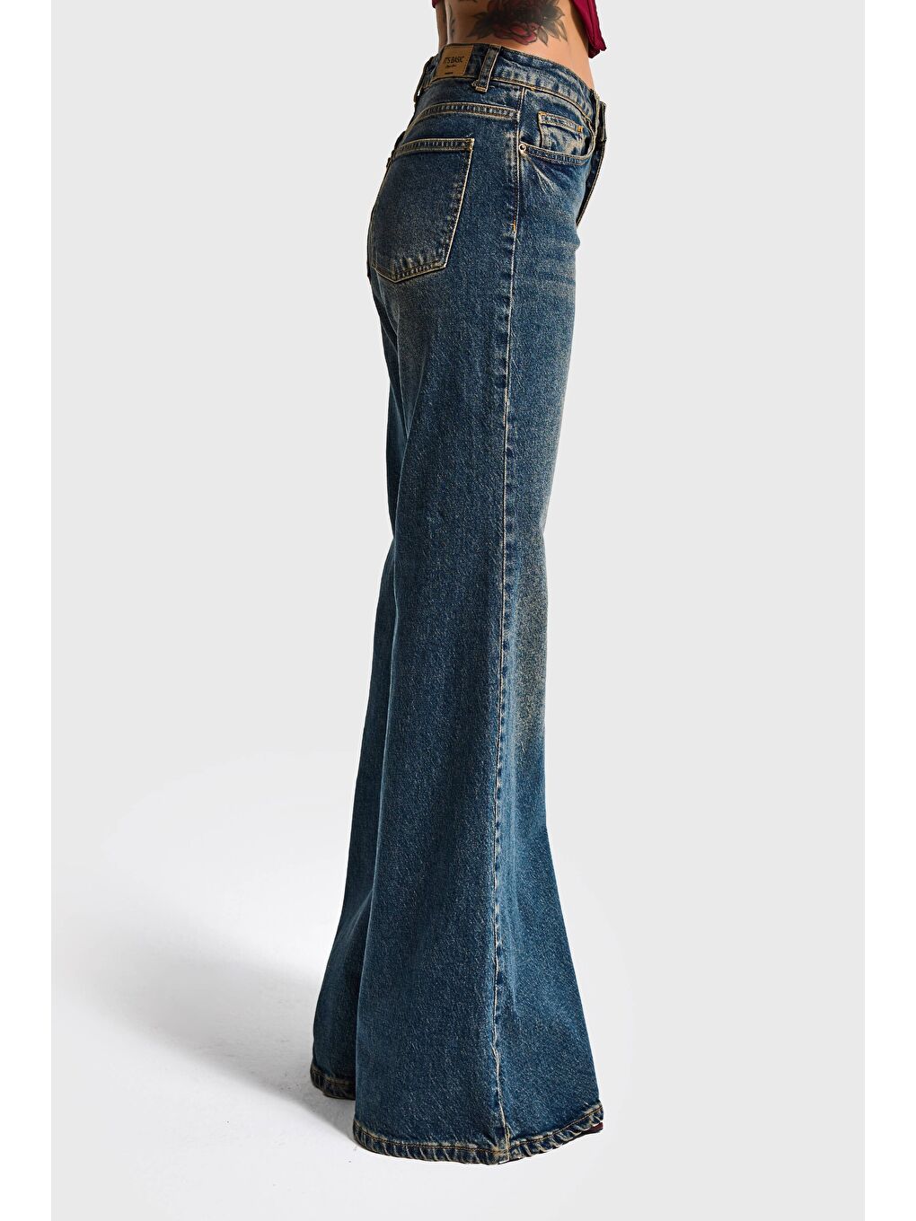 Mavi Kadın Tint Jean Rengi 2w5-8 Flare Fit Komfort Kumaş İç Boy 83cm Denim Jean-2