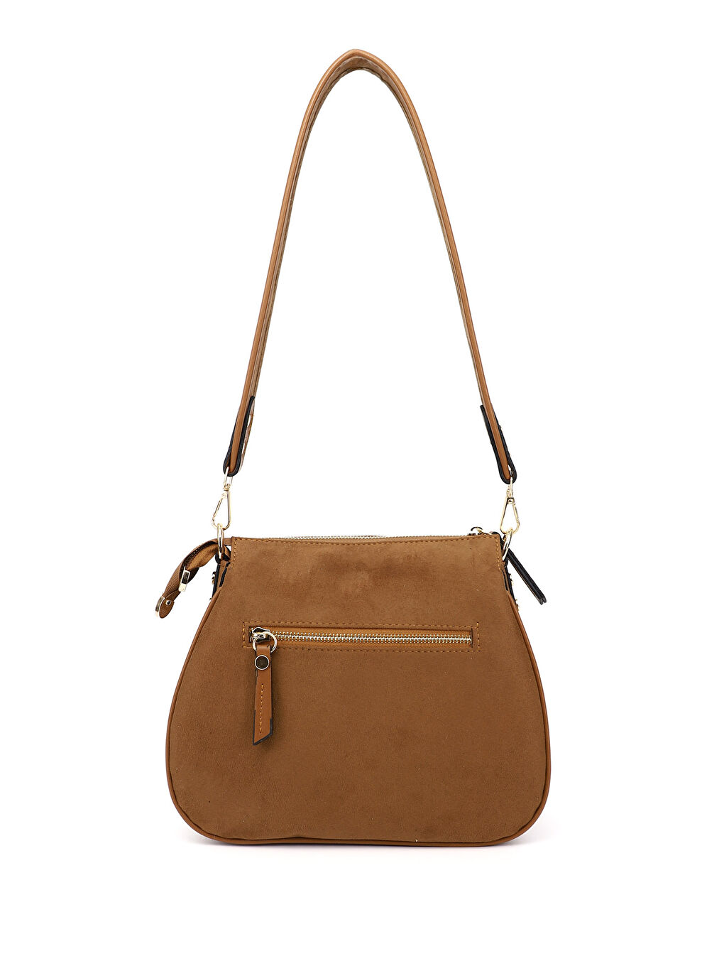 Kahverengi Kadın KAHVERENGİ-TABA Uzun Askılı Omuz Çantası-3