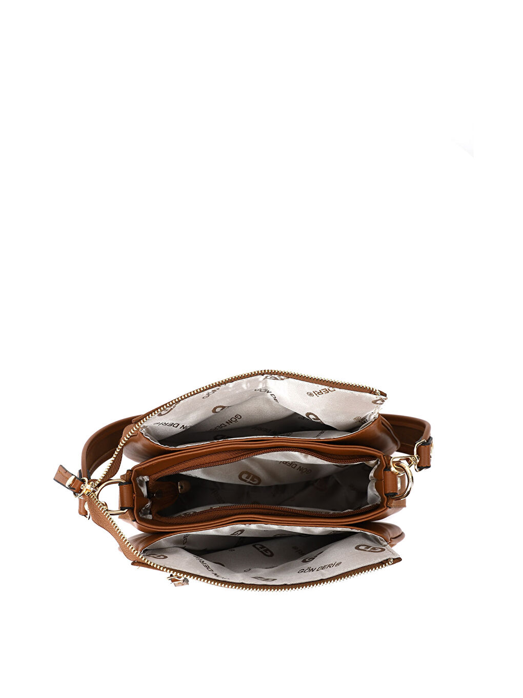 Kahverengi Kadın KAHVERENGİ-TABA Uzun Askılı Omuz Çantası-4