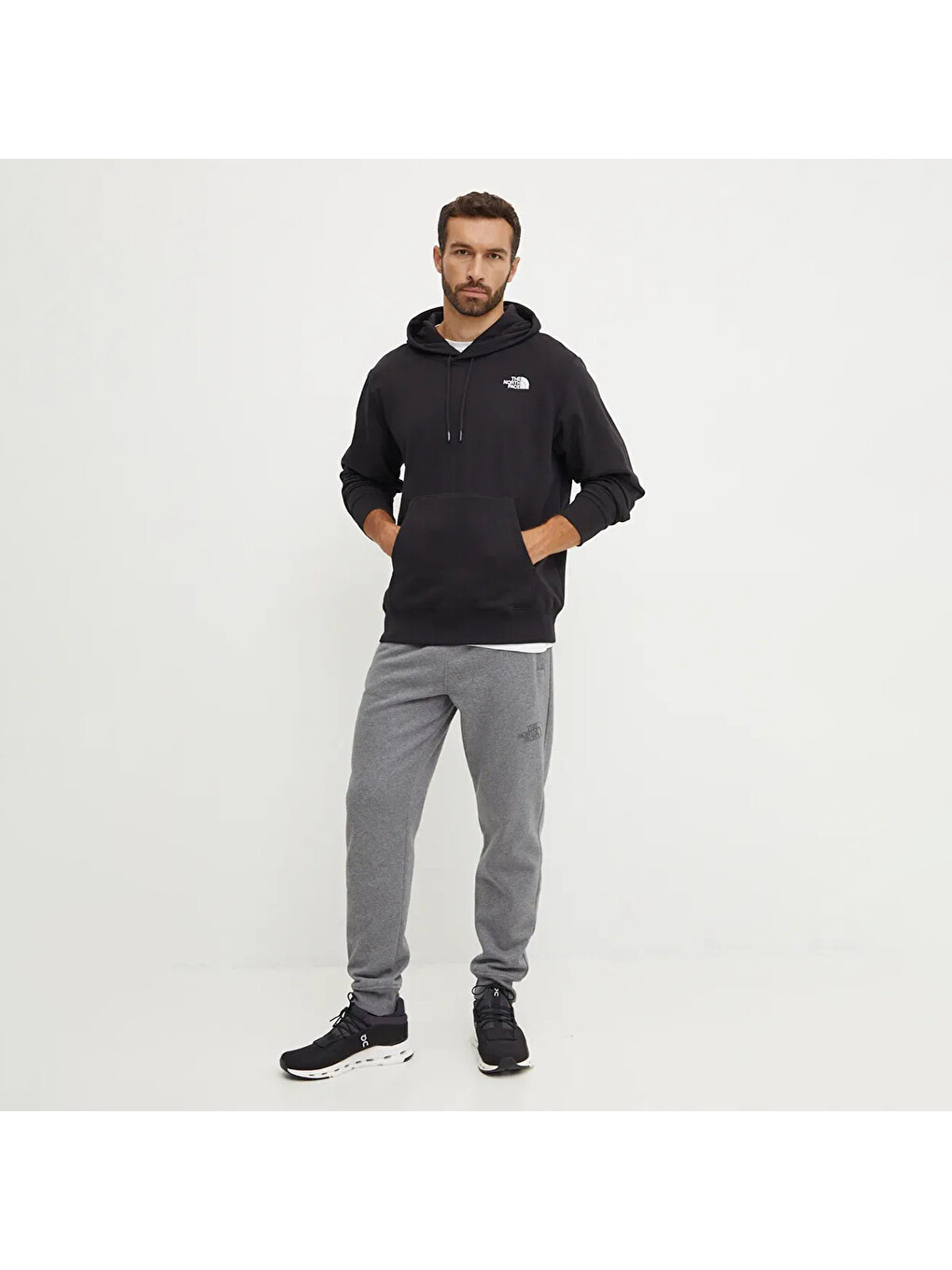 Essential Relaxed Erkek Siyah Sweatshirt-2