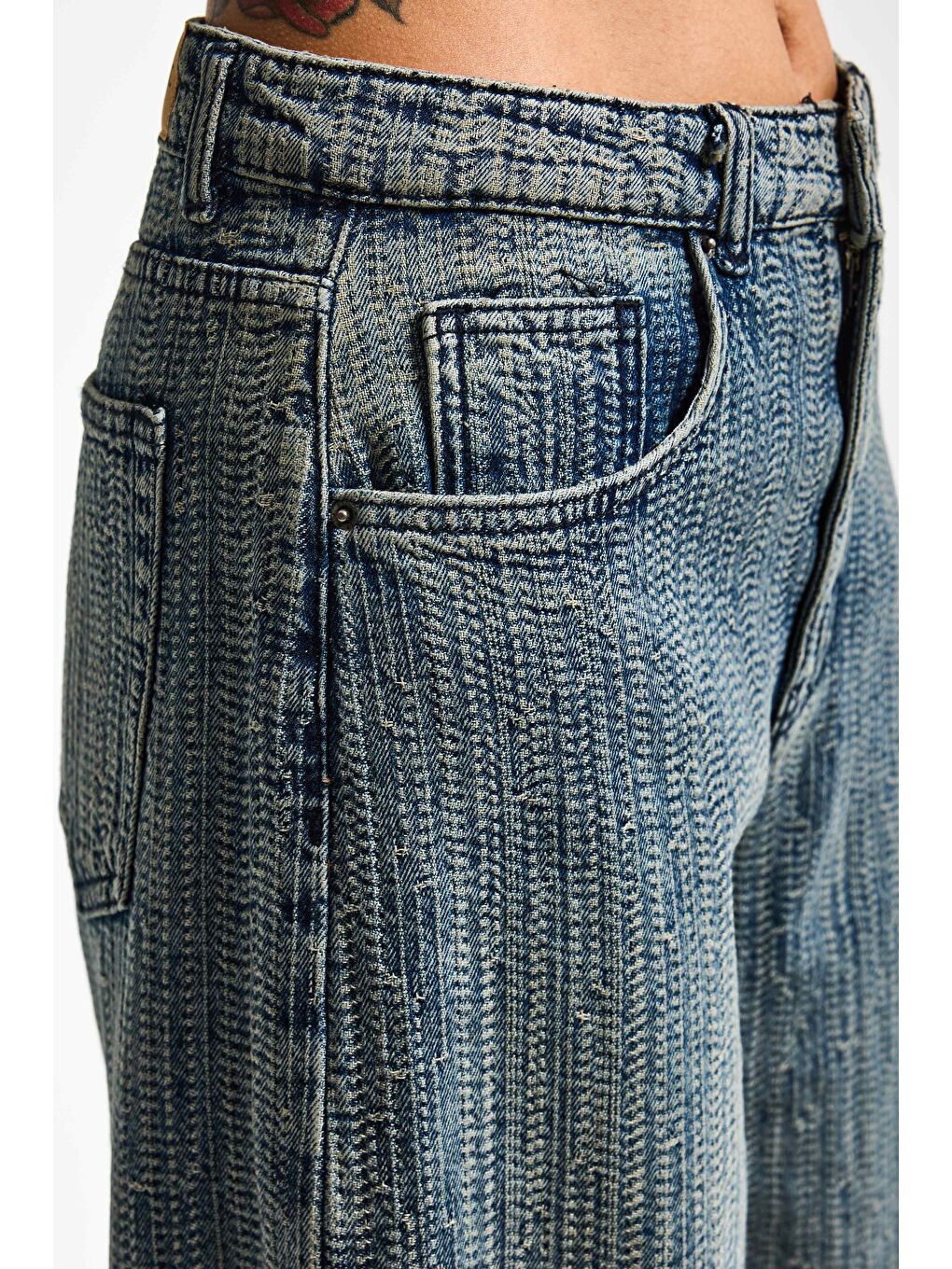Mavi Kadın T.Kot Rengi 4w5-32 Süper Baggy Fit Özel Kumaş Tasarım Denim Jean-1